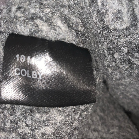 Khombu black lace up winter boots faux fur lined size 10 - Picture 8 of 12